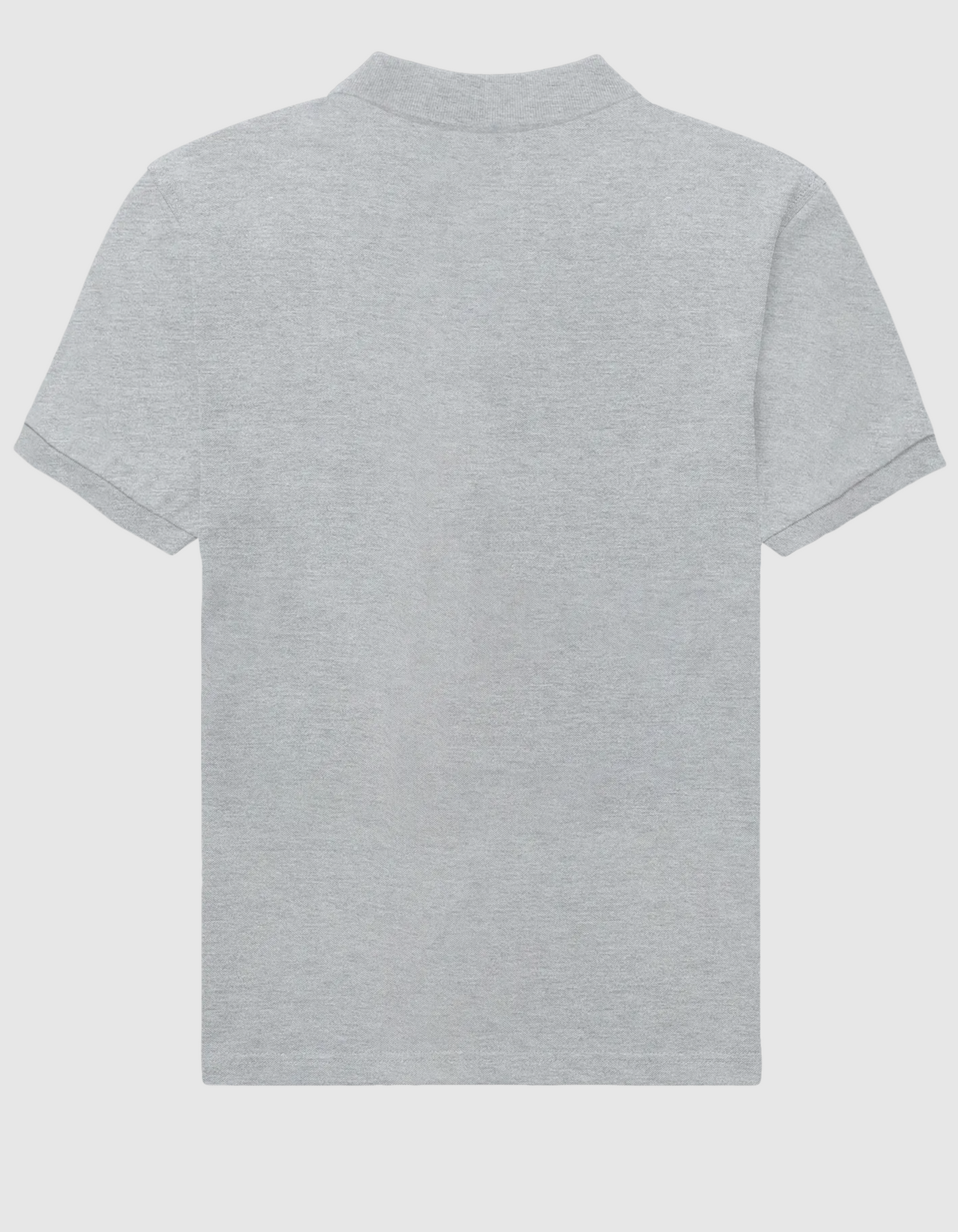 GREY MELANGE POLO T-SHIRT
