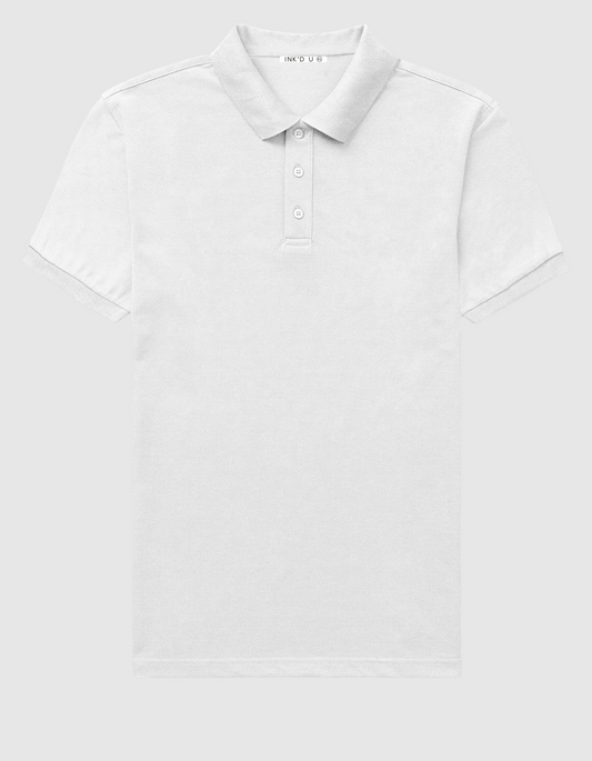 WHITE POLO T-SHIRT