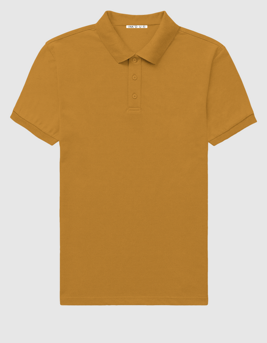 MUSTARD YELLOW POLO T-SHIRT