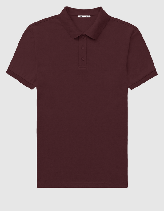 MAROON POLO T-SHIRT