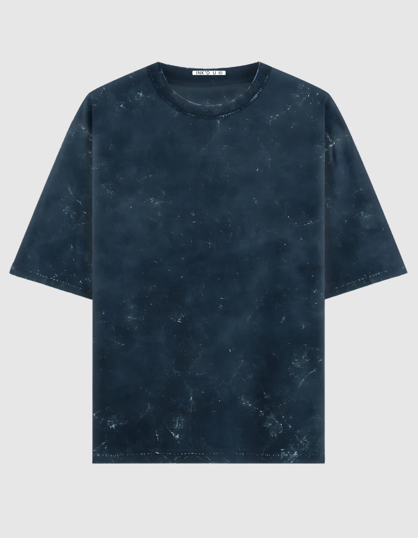 BLUE ACID WASH OVERSIZED T-SHIRT