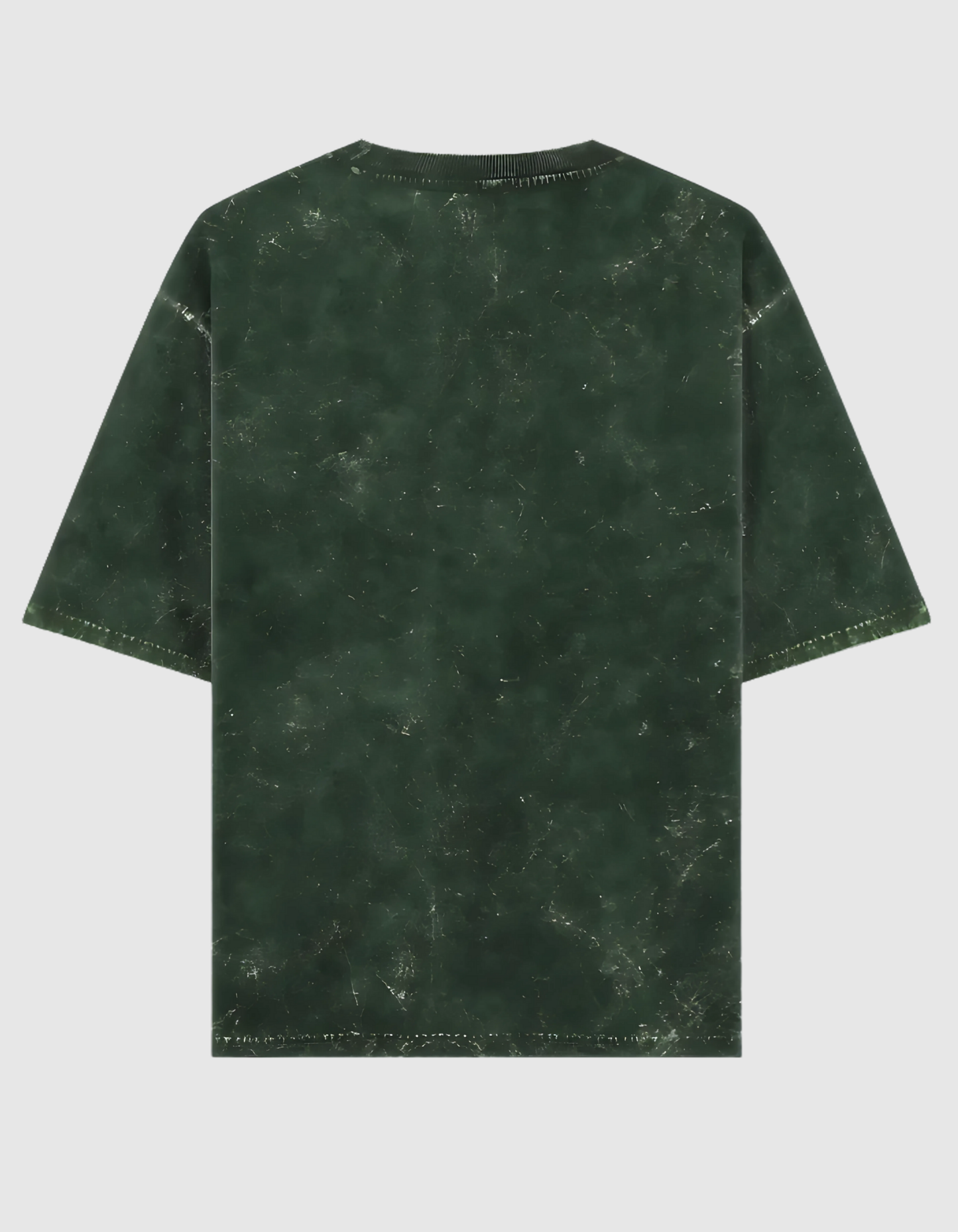 BOTTLE GREEN ACID WASH OVERSIZED T-SHIRT