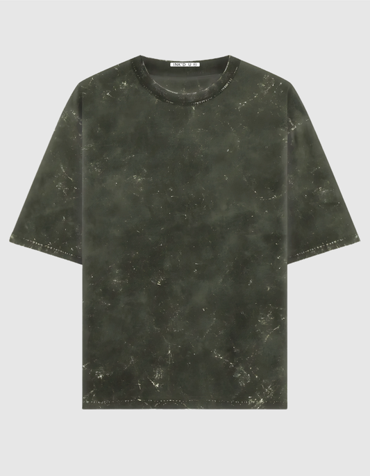 OLIVE GREEN OVERSIZED T-SHIRT