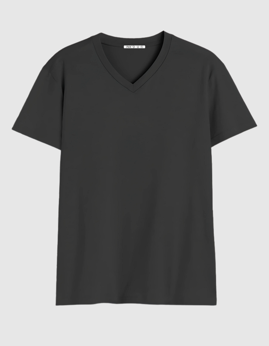 BLACK V NECK T-SHIRT