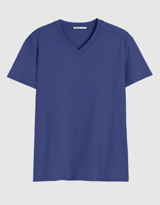 ROYAL BLUE V NECK T-SHIRT