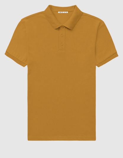 MUSTARD YELLOW POLO T-SHIRT