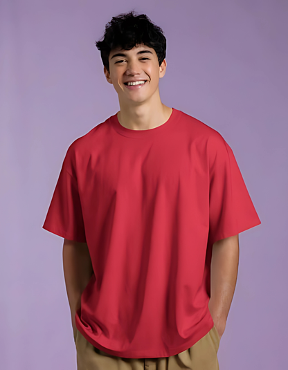 RED OVERSIZED CLASSIC T-SHIRT