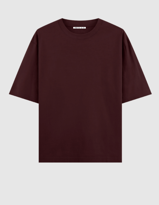 MAROON OVERSIZED CLASSIC T-SHIRT
