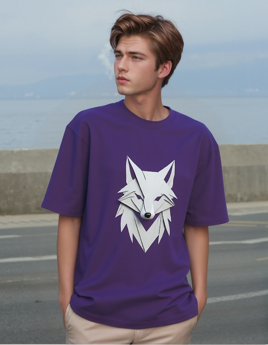 WHITE WOLF OVERSIZED T-SHIRT