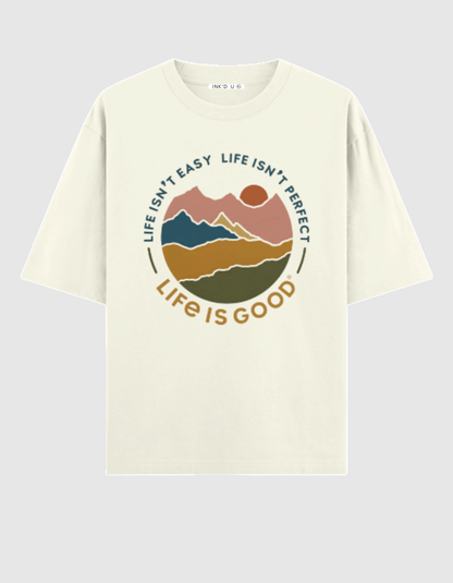 LIFE IS GOOD OVERSIZED T-SHIRT