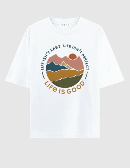 LIFE IS GOOD OVERSIZED T-SHIRT