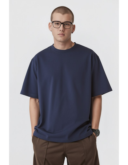 NAVY BLUE OVERSIZED CLASSIC T-SHIRT