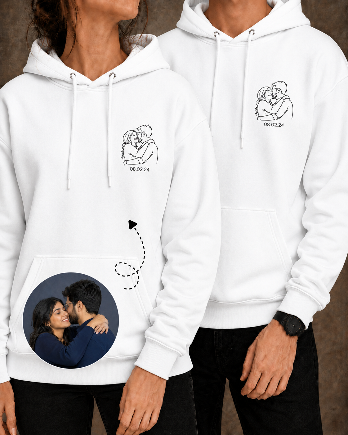 WHITE HOODIE