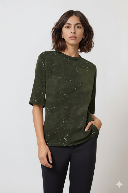 OLIVE GREEN OVERSIZED T-SHIRT