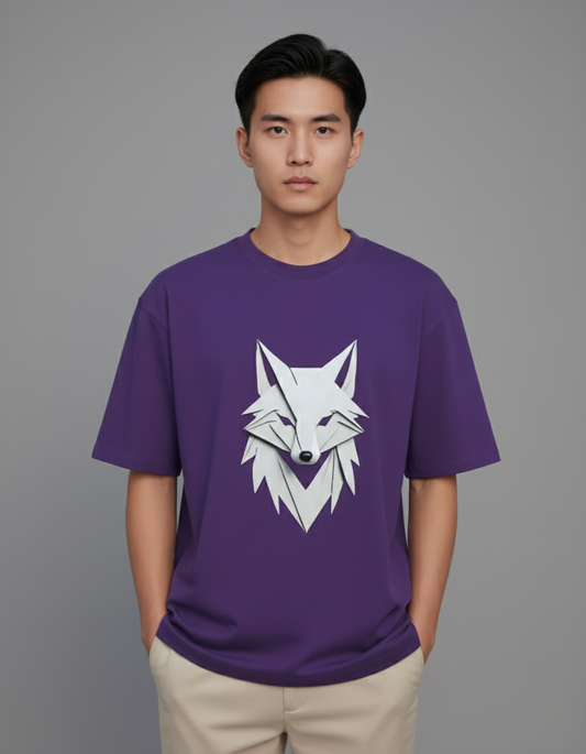 WHITE WOLF OVERSIZED T-SHIRT